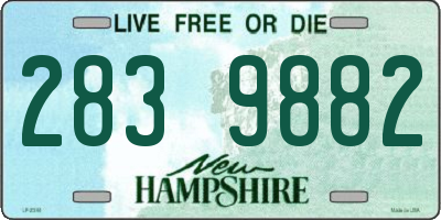 NH license plate 2839882