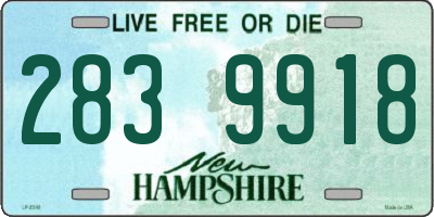 NH license plate 2839918