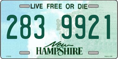 NH license plate 2839921