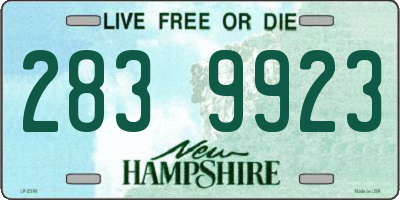 NH license plate 2839923