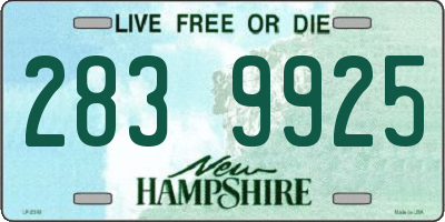 NH license plate 2839925