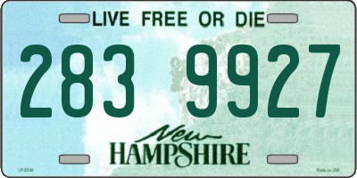 NH license plate 2839927