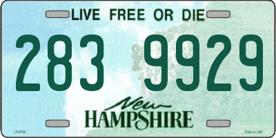 NH license plate 2839929