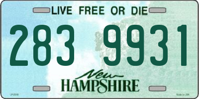 NH license plate 2839931
