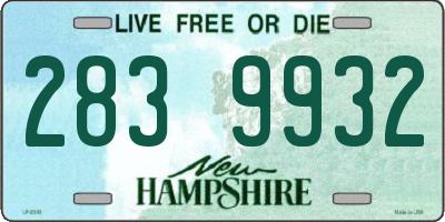 NH license plate 2839932