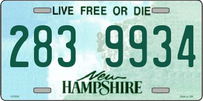 NH license plate 2839934