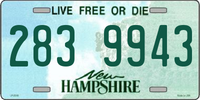 NH license plate 2839943