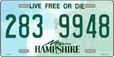 NH license plate 2839948
