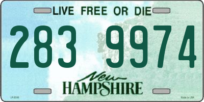 NH license plate 2839974