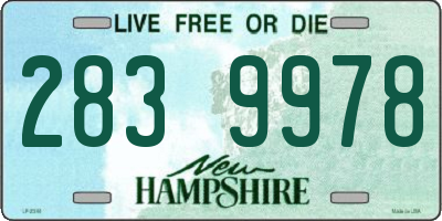 NH license plate 2839978