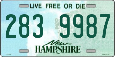 NH license plate 2839987