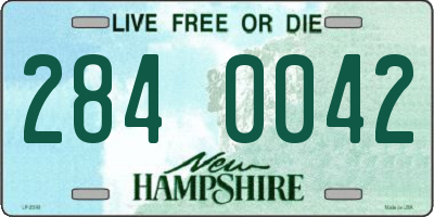 NH license plate 2840042