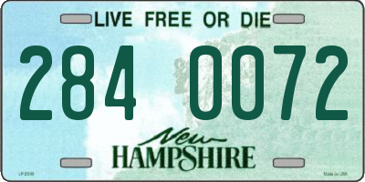 NH license plate 2840072