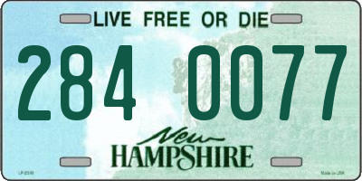 NH license plate 2840077