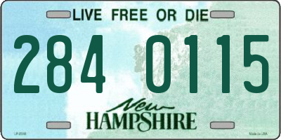 NH license plate 2840115