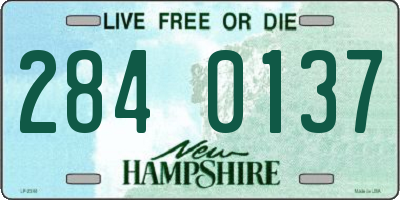 NH license plate 2840137