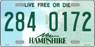 NH license plate 2840172