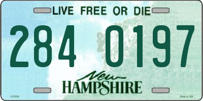 NH license plate 2840197