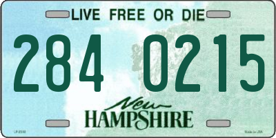 NH license plate 2840215