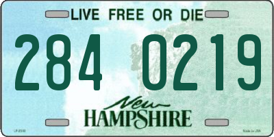 NH license plate 2840219