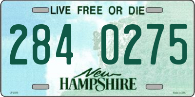 NH license plate 2840275