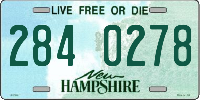 NH license plate 2840278