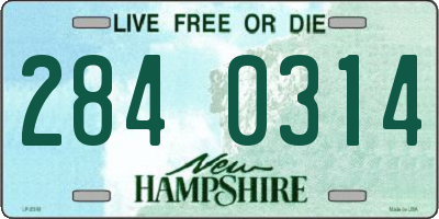 NH license plate 2840314