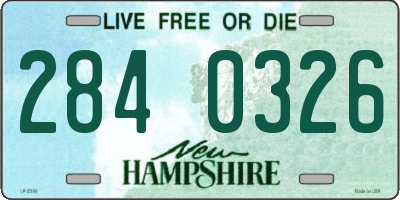 NH license plate 2840326