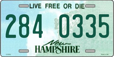 NH license plate 2840335