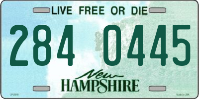 NH license plate 2840445