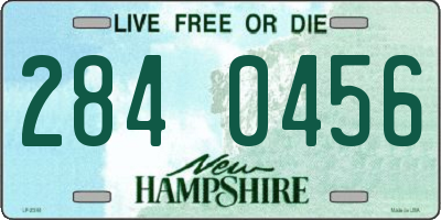 NH license plate 2840456