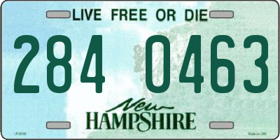NH license plate 2840463
