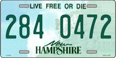 NH license plate 2840472