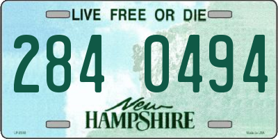 NH license plate 2840494