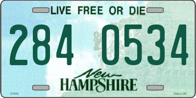 NH license plate 2840534