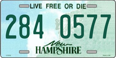 NH license plate 2840577