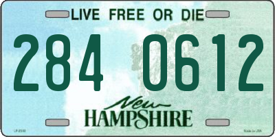 NH license plate 2840612