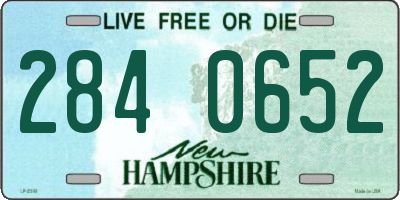 NH license plate 2840652