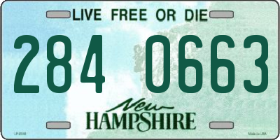 NH license plate 2840663