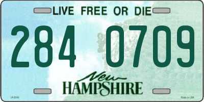 NH license plate 2840709