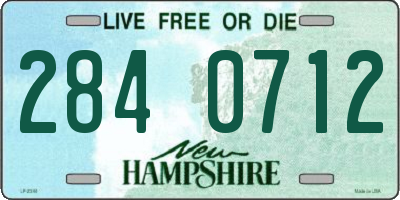 NH license plate 2840712