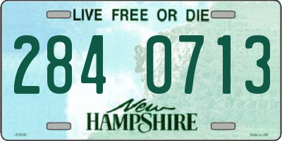 NH license plate 2840713