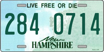 NH license plate 2840714
