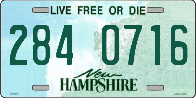 NH license plate 2840716