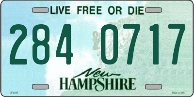 NH license plate 2840717