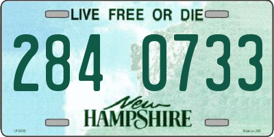 NH license plate 2840733