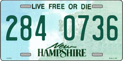 NH license plate 2840736