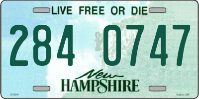 NH license plate 2840747