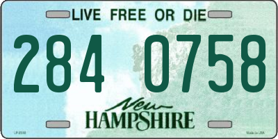 NH license plate 2840758