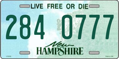 NH license plate 2840777